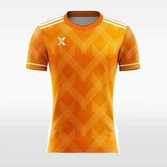 Vintage Orange Check - Women Custom Soccer Jerseys Neon Design