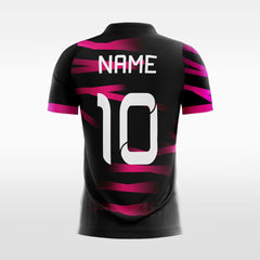 Vintage Pink Ribbon - Custom Kids Soccer Jerseys Striped