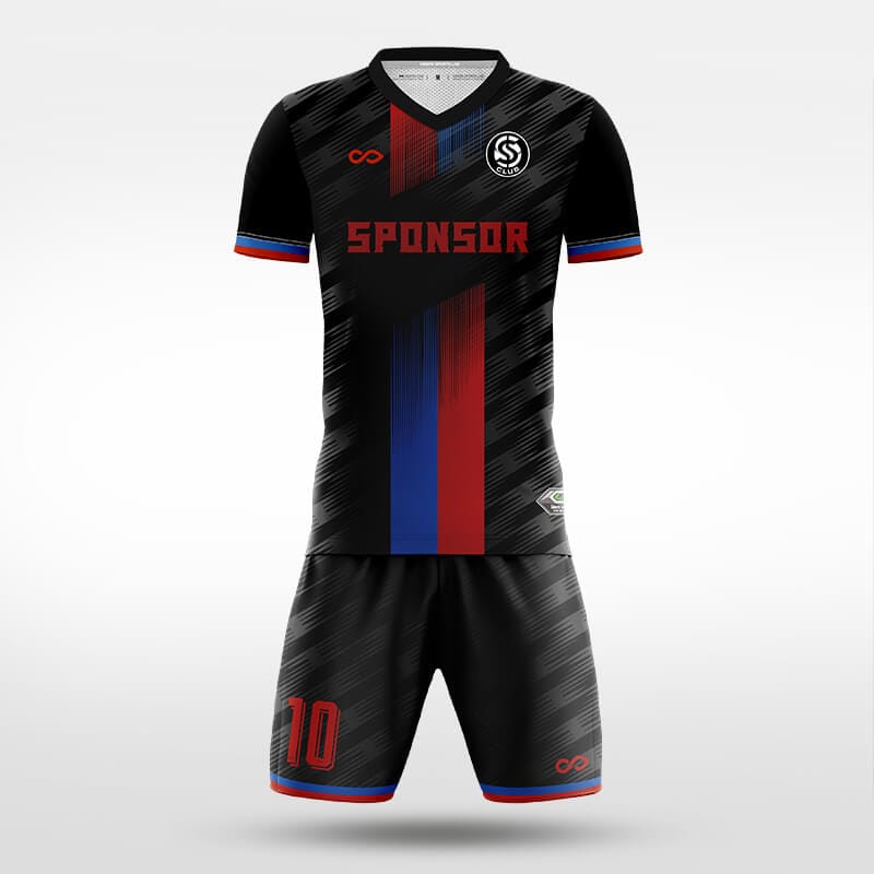 XTeamwear Soccer Uniforms black / S Rift Surge - Custom Soccer Jerseys Kit Sublimated for Team - WS204GCPJJL3