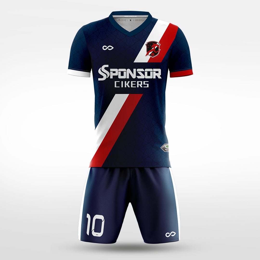 XTeamwear Soccer Uniforms blue / S Shadow Blade- Custom Soccer Jerseys Kit Sublimated for Team - WS201GYNJ3