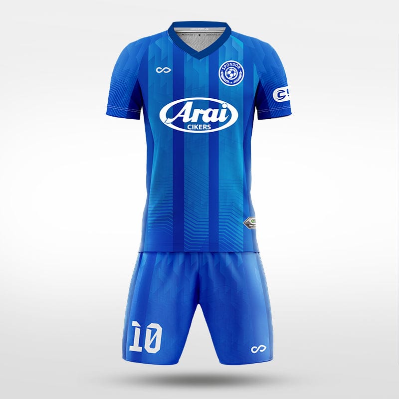 XTeamwear Soccer Uniforms blue / S Split Jade - Custom Soccer Jerseys Kit Sublimated for Team - WS204GCLC3