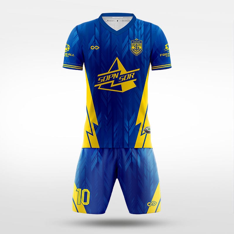 XTeamwear Soccer Uniforms blue / S Wheatfield - Custom Soccer Jerseys Kit Sublimated for Team - WS204GCYM3