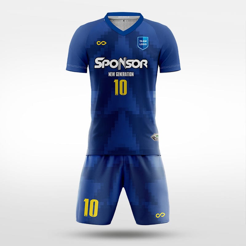 XTeamwear Soccer Uniforms dark blue / S Mosaic - Custom Soccer Jerseys Kit Sublimated for Team - WS204GCMSK3