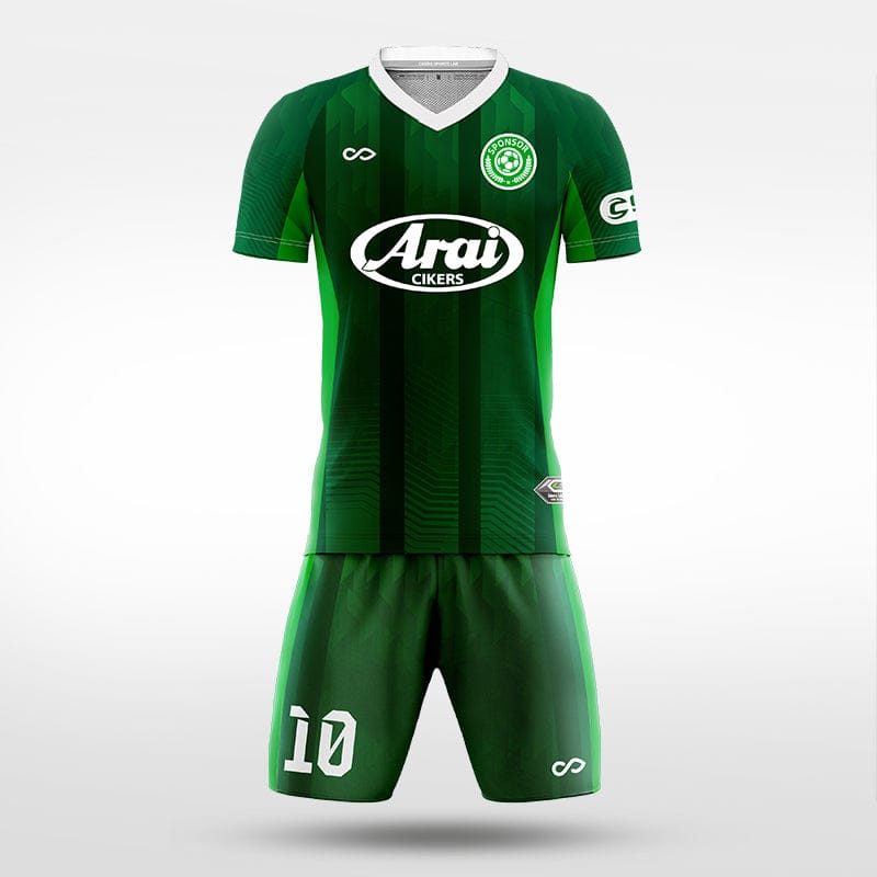 XTeamwear Soccer Uniforms green / S Split Jade - Custom Soccer Jerseys Kit Sublimated for Team - WS204GCLC3