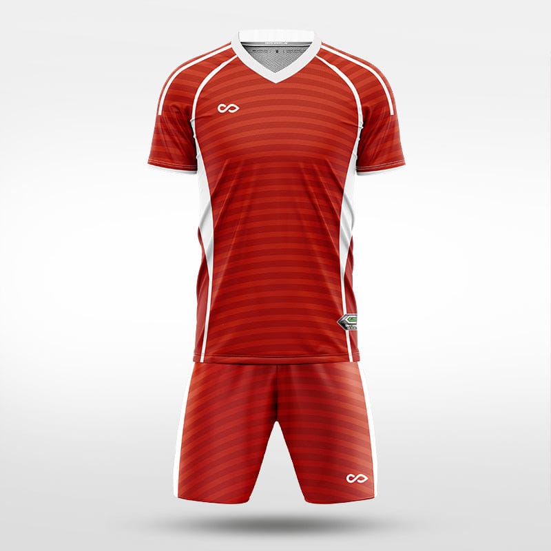XTeamwear Soccer Uniforms Horizontal Ripple - Custom Soccer Jerseys Kit Sublimated for Team - WS204GCHY3