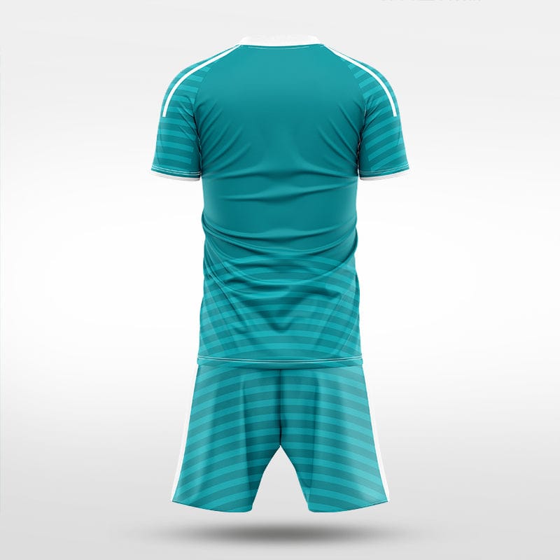 XTeamwear Soccer Uniforms Horizontal Ripple - Custom Soccer Jerseys Kit Sublimated for Team - WS204GCHY3