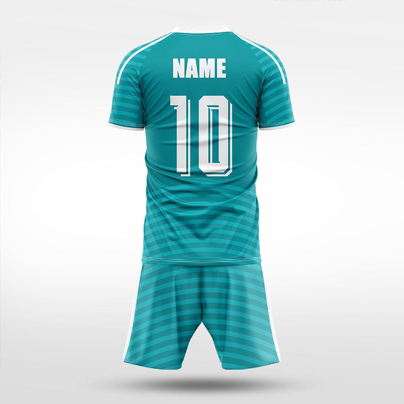 XTeamwear Soccer Uniforms Horizontal Ripple - Custom Soccer Jerseys Kit Sublimated for Team - WS204GCHY3