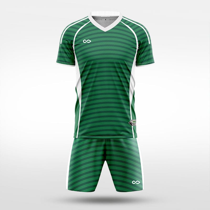 XTeamwear Soccer Uniforms Horizontal Ripple - Custom Soccer Jerseys Kit Sublimated for Team - WS204GCHY3