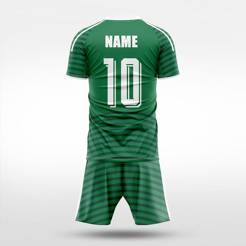 XTeamwear Soccer Uniforms Horizontal Ripple - Custom Soccer Jerseys Kit Sublimated for Team - WS204GCHY3
