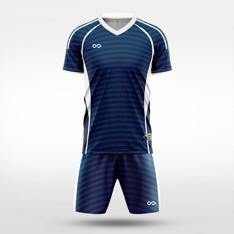 XTeamwear Soccer Uniforms Horizontal Ripple - Custom Soccer Jerseys Kit Sublimated for Team - WS204GCHY3