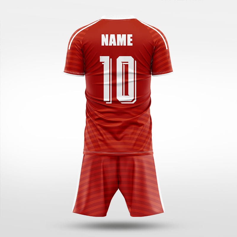 XTeamwear Soccer Uniforms Horizontal Ripple - Custom Soccer Jerseys Kit Sublimated for Team - WS204GCHY3