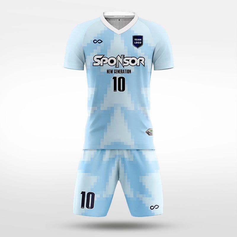 XTeamwear Soccer Uniforms light blue / S Mosaic - Custom Soccer Jerseys Kit Sublimated for Team - WS204GCMSK3