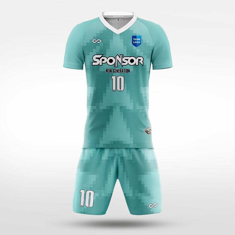 XTeamwear Soccer Uniforms mint green / S Mosaic - Custom Soccer Jerseys Kit Sublimated for Team - WS204GCMSK3