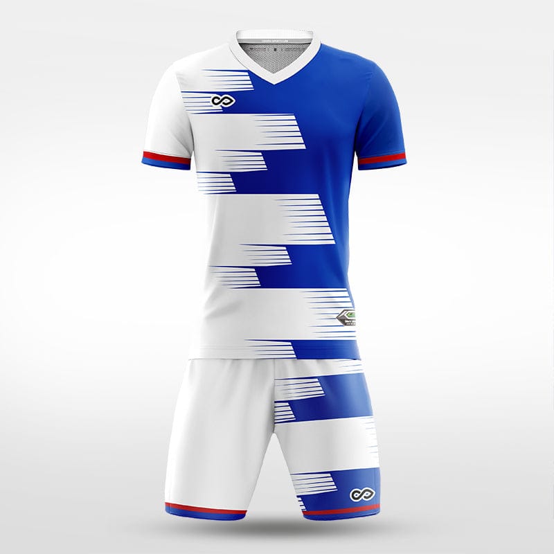 XTeamwear Soccer Uniforms Race Track - Custom Soccer Jerseys Kit Sublimated for Team - WS204GCSD3