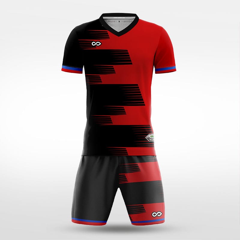 XTeamwear Soccer Uniforms Race Track - Custom Soccer Jerseys Kit Sublimated for Team - WS204GCSD3