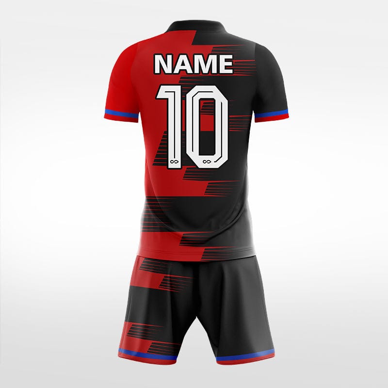 XTeamwear Soccer Uniforms Race Track - Custom Soccer Jerseys Kit Sublimated for Team - WS204GCSD3