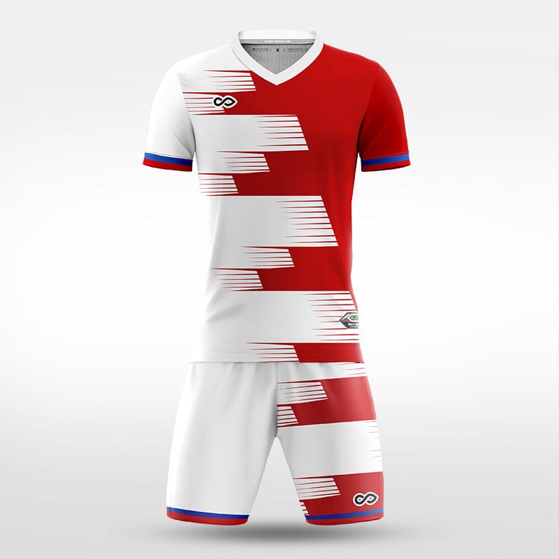 XTeamwear Soccer Uniforms Race Track - Custom Soccer Jerseys Kit Sublimated for Team - WS204GCSD3