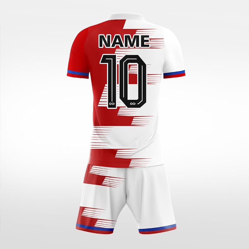 XTeamwear Soccer Uniforms Race Track - Custom Soccer Jerseys Kit Sublimated for Team - WS204GCSD3