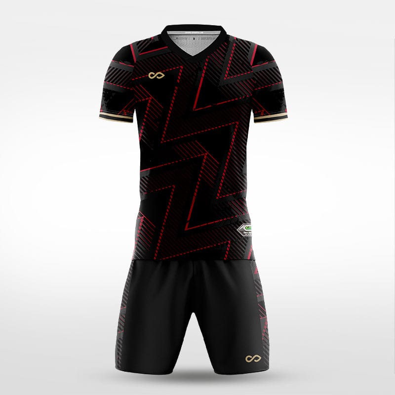 XTeamwear Soccer Uniforms Raging Bolt - Custom Soccer Jerseys Kit Sublimated for Team - WS204GCKB3