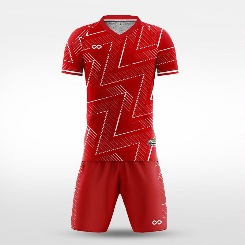 XTeamwear Soccer Uniforms Raging Bolt - Custom Soccer Jerseys Kit Sublimated for Team - WS204GCKB3