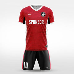 XTeamwear Soccer Uniforms red / S Spark Line - Custom Soccer Jerseys Kit Sublimated for Team - WS204GCSSX3