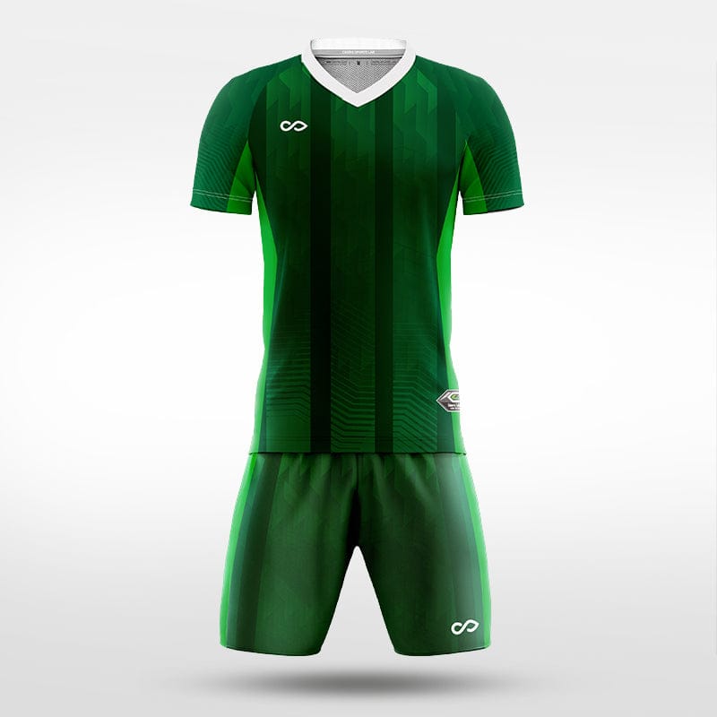 XTeamwear Soccer Uniforms Split Jade - Custom Soccer Jerseys Kit Sublimated for Team - WS204GCLC3