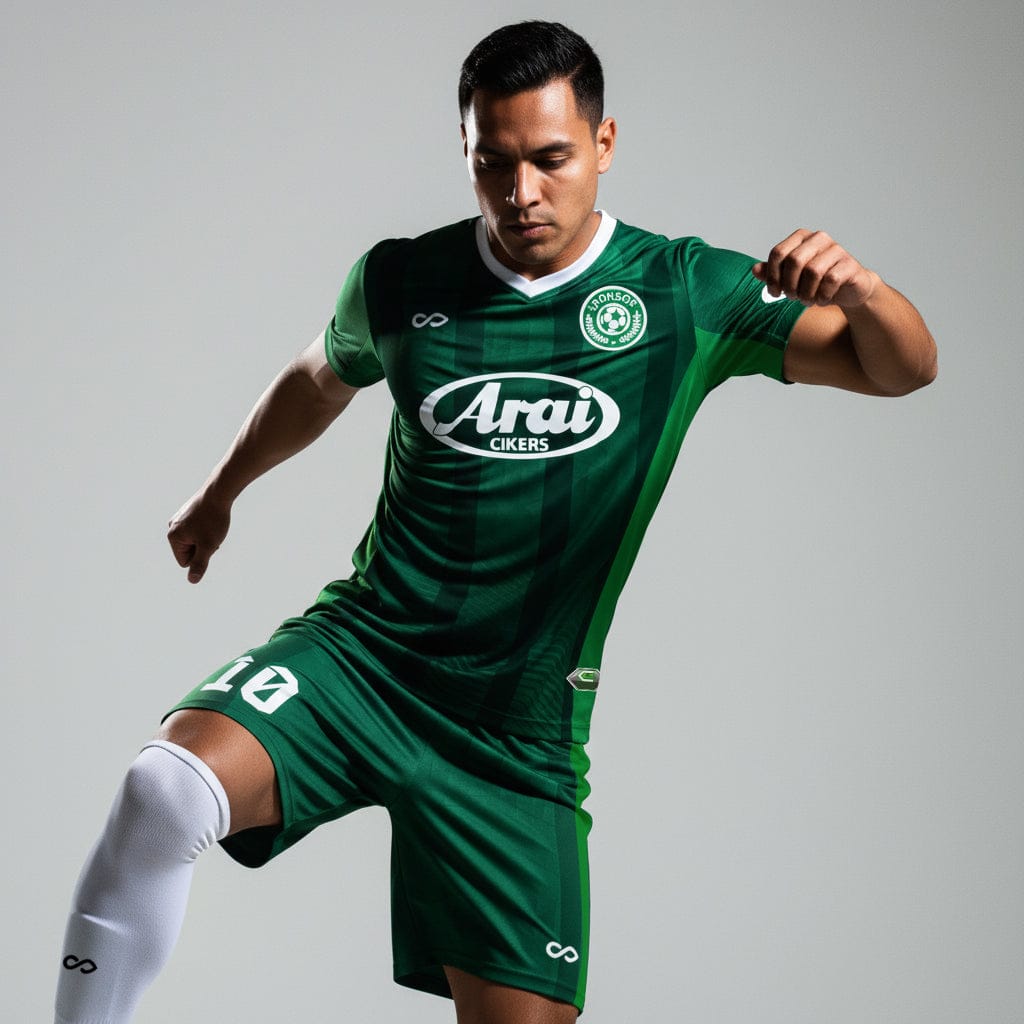 XTeamwear Soccer Uniforms Split Jade - Custom Soccer Jerseys Kit Sublimated for Team - WS204GCLC3