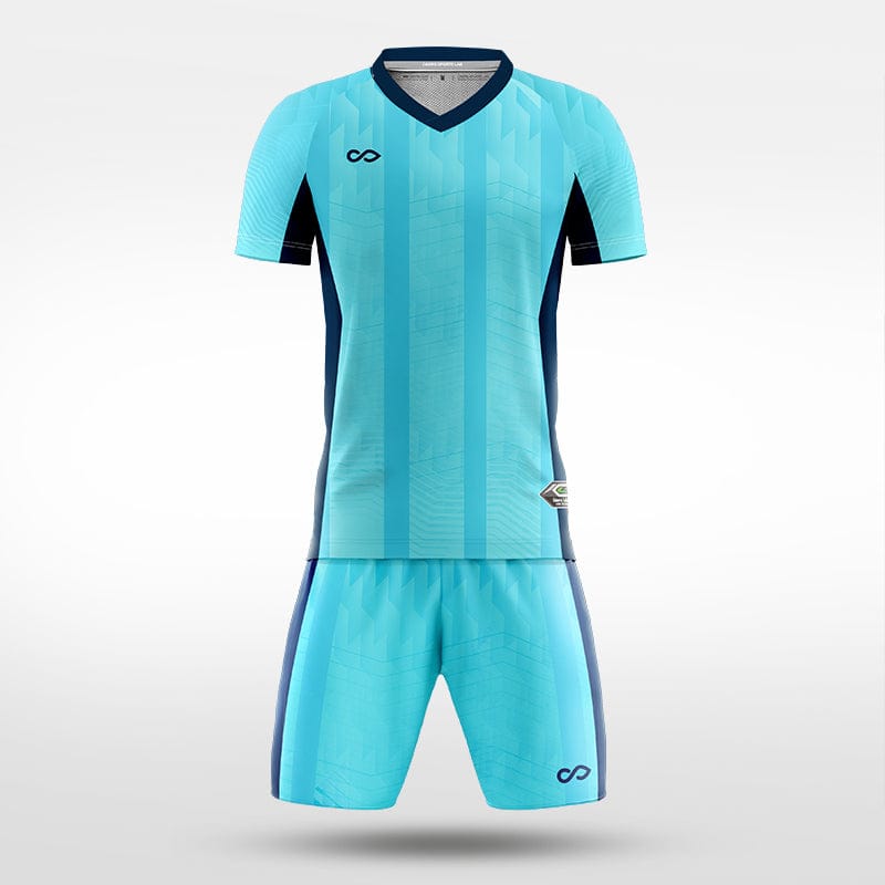 XTeamwear Soccer Uniforms Split Jade - Custom Soccer Jerseys Kit Sublimated for Team - WS204GCLC3