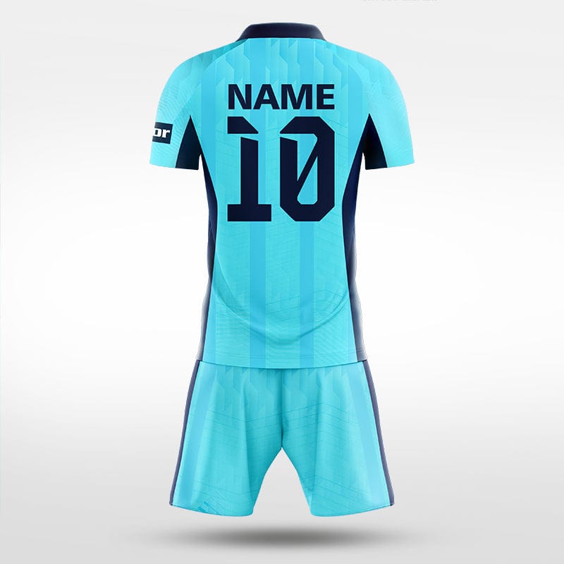 XTeamwear Soccer Uniforms Split Jade - Custom Soccer Jerseys Kit Sublimated for Team - WS204GCLC3