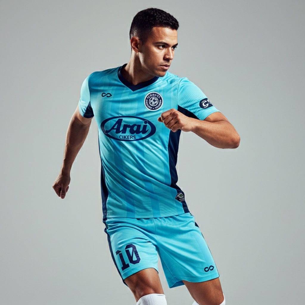 XTeamwear Soccer Uniforms Split Jade - Custom Soccer Jerseys Kit Sublimated for Team - WS204GCLC3