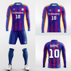 Stripe - Custom Club Soccer Uniforms Long Sleeve Sublimated