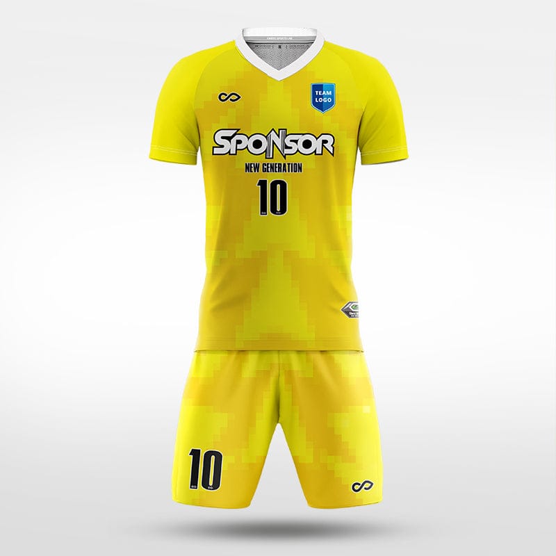 XTeamwear Soccer Uniforms yellow / S Mosaic - Custom Soccer Jerseys Kit Sublimated for Team - WS204GCMSK3